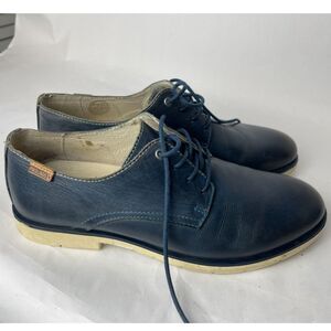 Pikolinos Blue Leather Derby Shoes, size 41 EU